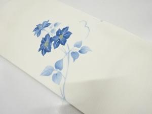 絽　鉄線模様　名古屋帯